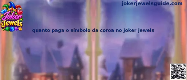 Tabela de pagamento do símbolo da coroa no caça-níquel Joker Jewels